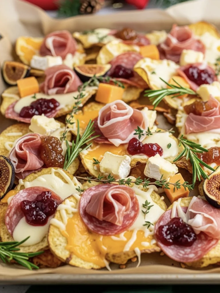 15 Fancy-Looking Christmas Party Foods That Are Secretly Easy 6 xmas charcuterie nachos 6