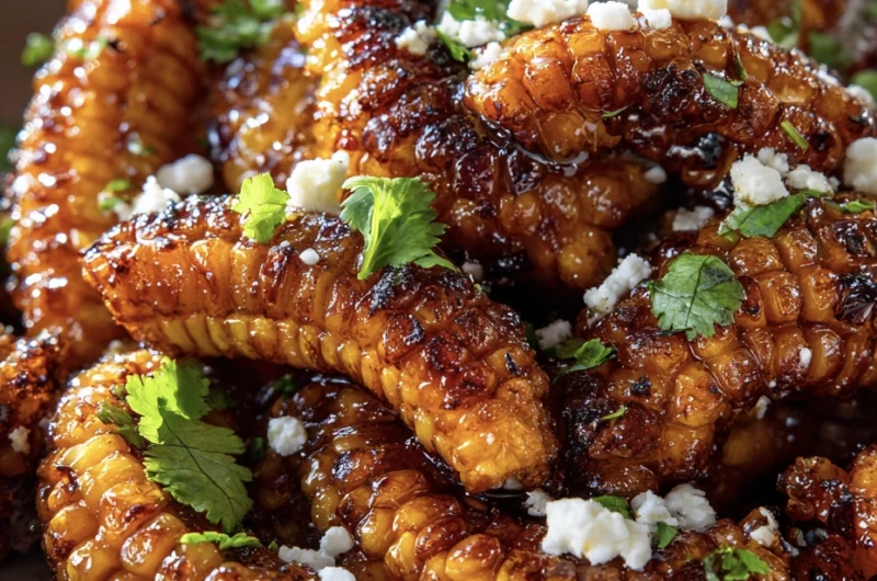 Air Fryer Honey Butter Corn Ribs 13