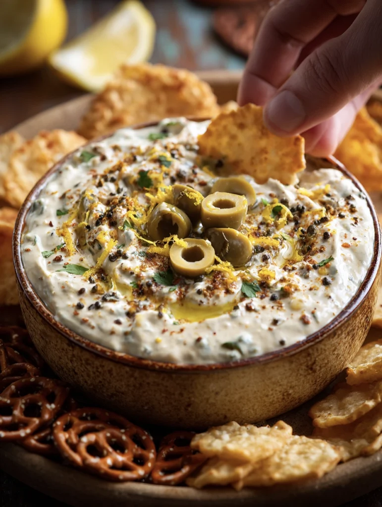 Dirty Martini Olive Dip 12
