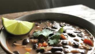 Mexican black bean soup 2