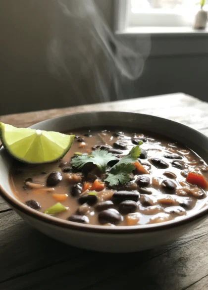Mexican black bean soup 2