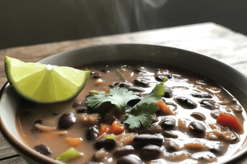 Mexican black bean soup 2