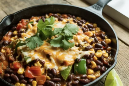 black bean and corn taco skillet 20