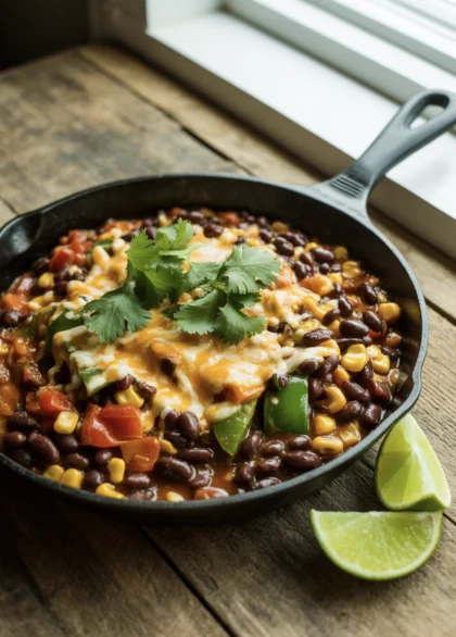 black bean and corn taco skillet 20