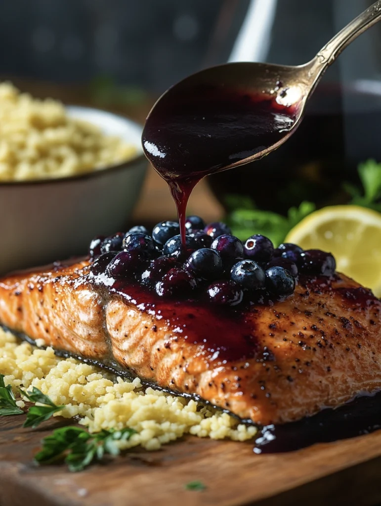 15 Easy, Healthy Meals for Busy, Tired People Who Still Want Dinner to Taste Good 4 blueberry salmon