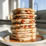 fluffy strawberry pancakes 2