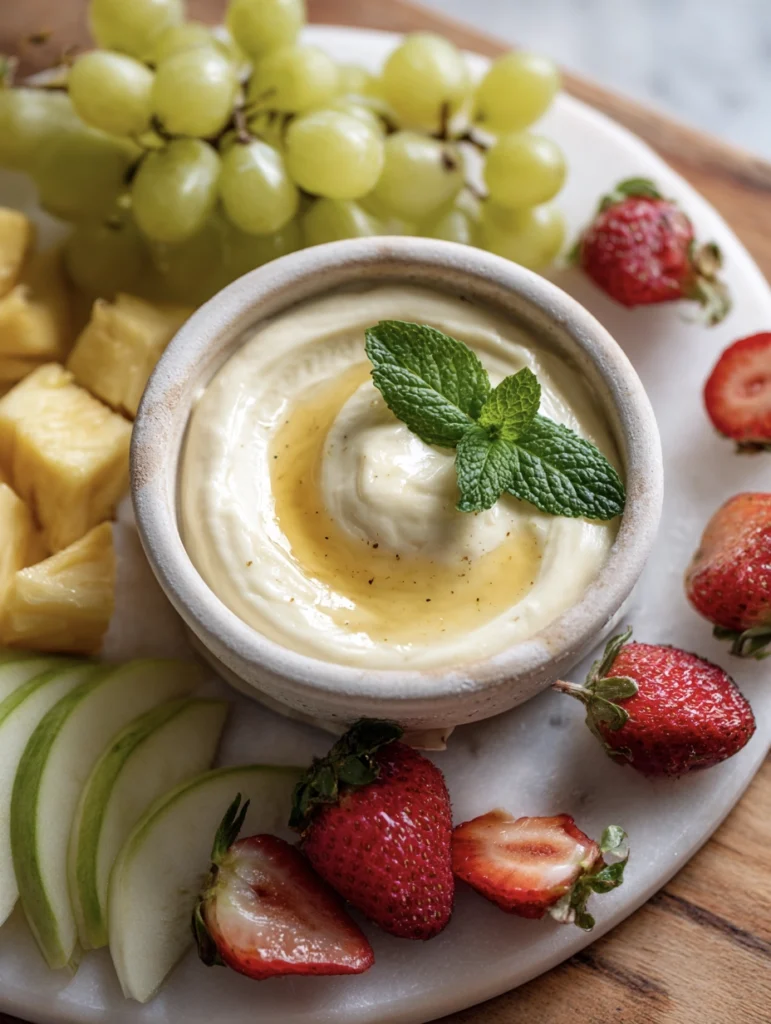 15 Easy, Healthy Meals for Busy, Tired People Who Still Want Dinner to Taste Good 13 fruit dip 1