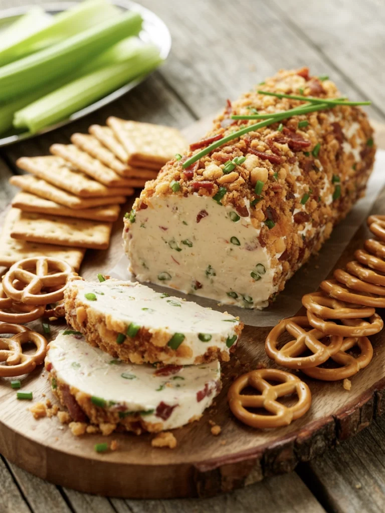 No-Bake Jalapeño Popper Cheeseball Log Recipe 3 jalapeno popper cheeseball log 101