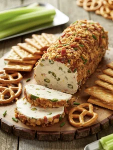 No-Bake Jalapeño Popper Cheeseball Log Recipe 5 jalapeno popper cheeseball log 6
