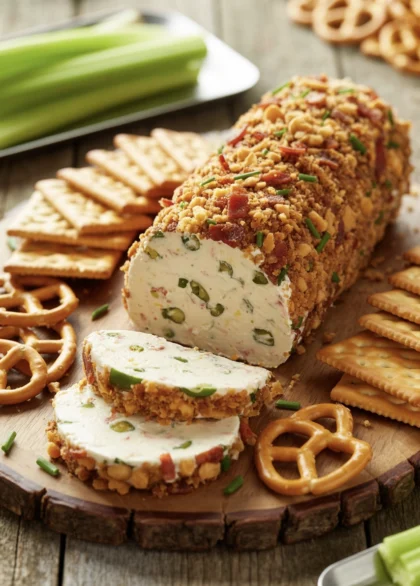jalapeno popper cheeseball log 6