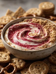 No-Bake Strawberry Cheesecake Dip (Creamy, Swirled & Addictive) 6 no bake strawberry cheesecake dip 13