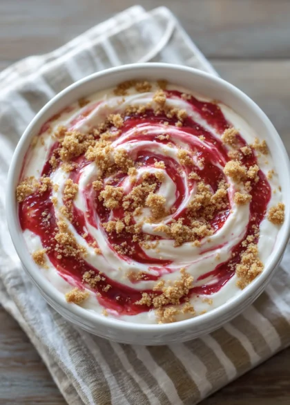 no bake strawberry cheesecake dip 7