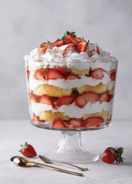 strawberry shortcake trifle 6