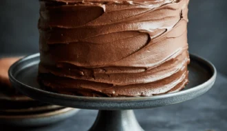 brown butter bourbon chocolate cake 7