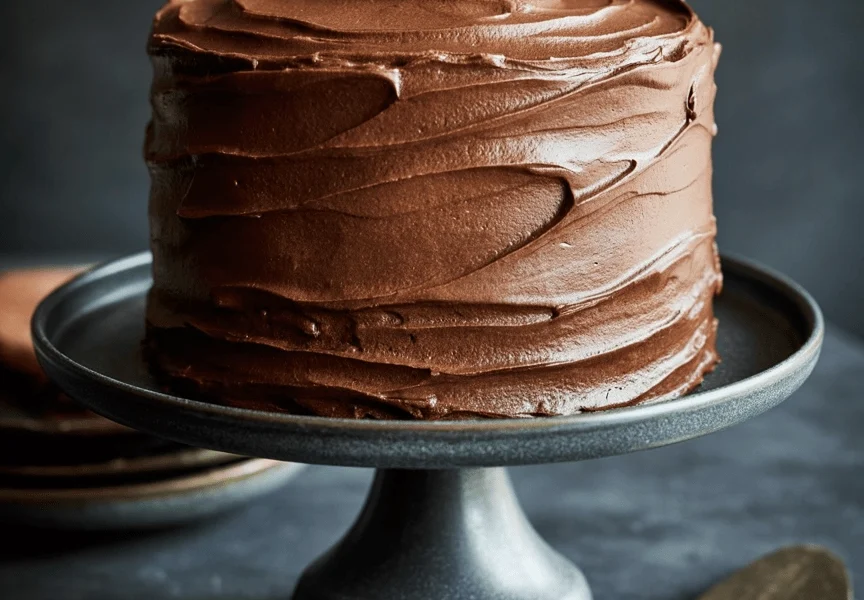 brown butter bourbon chocolate cake 7