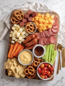 game day charcuterie board 1