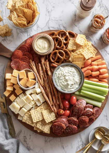 game day charcuterie board 3