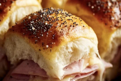 The Ultimate Ham and Cheese Sliders on Hawaiian Rolls 2 ham and swiss cheese sliders 17