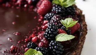 heathcliffs dark chocolate tart