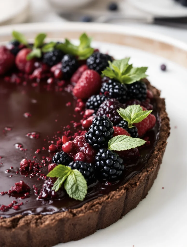 22 Gothic Wuthering Heights Party Recipes (A Moody Literary Menu) 9 heathcliffs dark chocolate tart