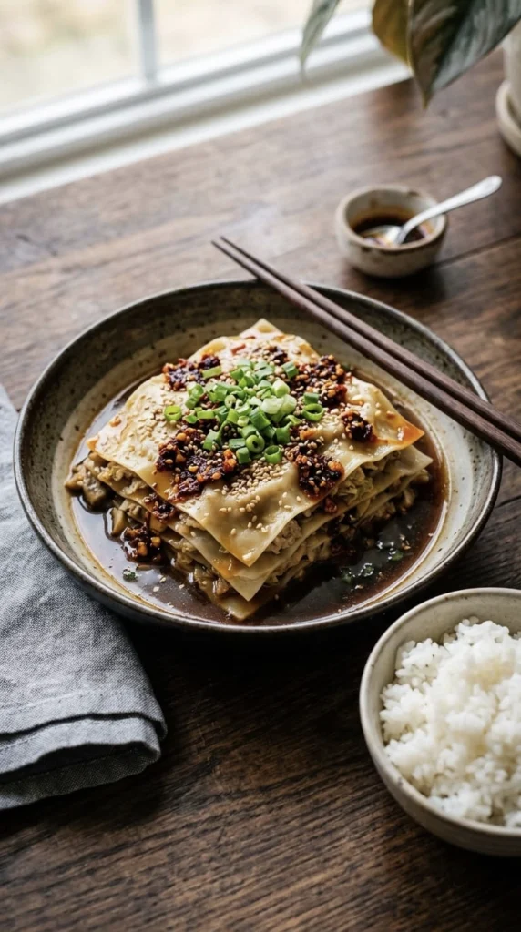 Dumpling lasagna with 202603211757