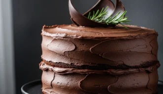 brown butter bourbon chocolate cake 1