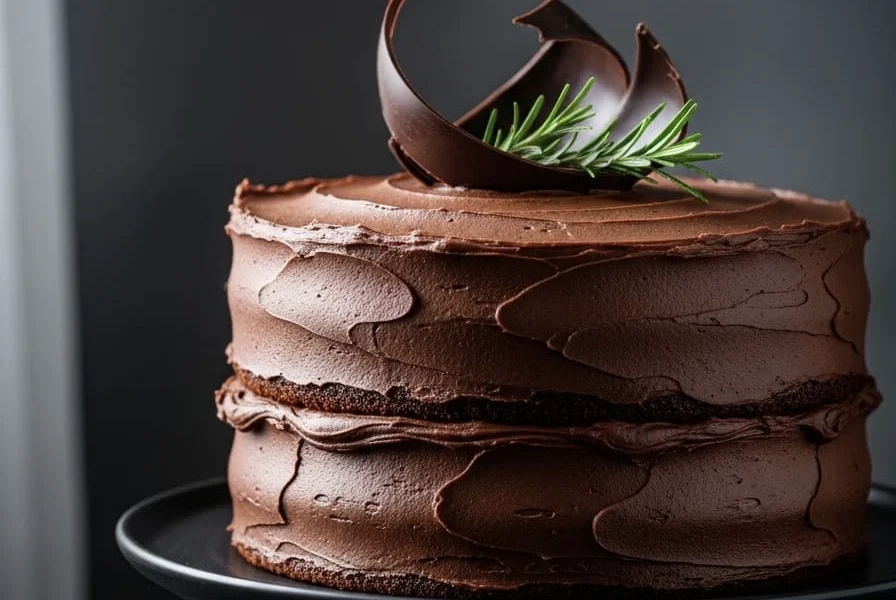 brown butter bourbon chocolate cake 1