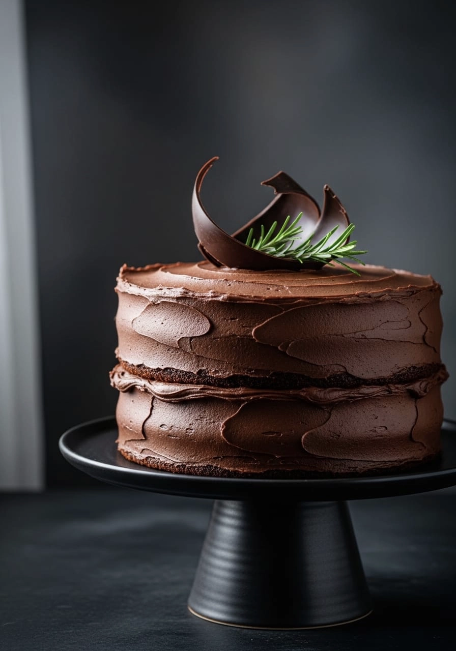 brown butter bourbon chocolate cake 1