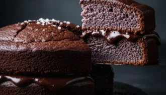 japanese sweet potato chocolate cake 13