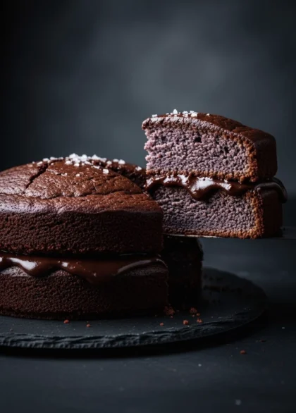 Japanese Sweet Potato Chocolate Cake (Fudgy, Purple-Crumbed, and Surprisingly Easy) 28 japanese sweet potato chocolate cake 13