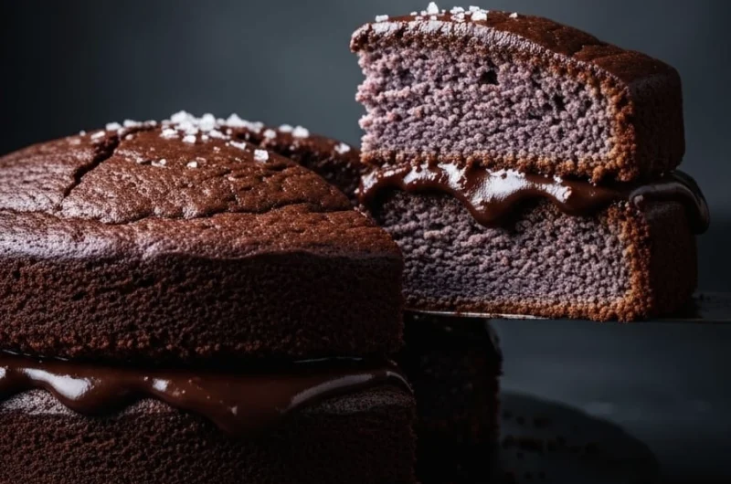 japanese sweet potato chocolate cake 13