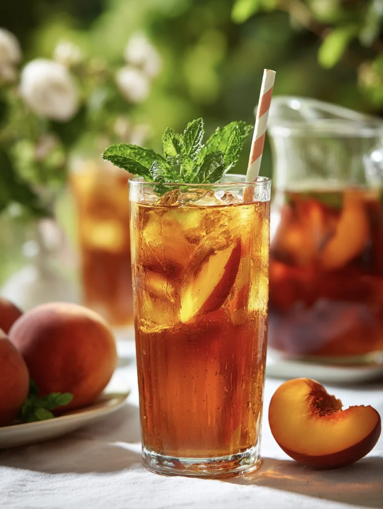 southern peach sweet tea 4