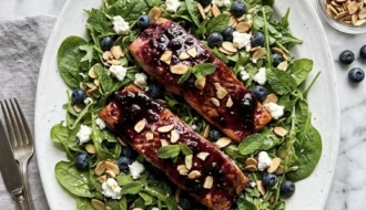 salmon blueberry salad 19