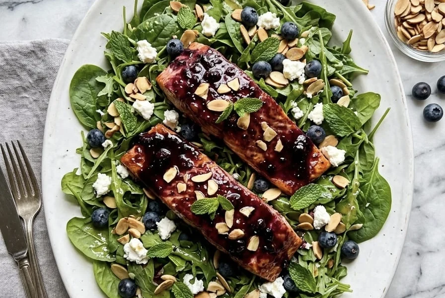 salmon blueberry salad 19