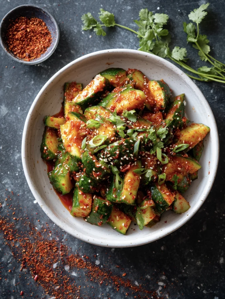 Spicy Korean Smashed Cucumber Salad 4 Spicy Korean Smashed Cucumber Salad