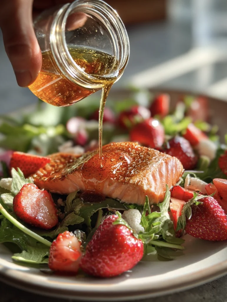 strawberry salmon salad 4