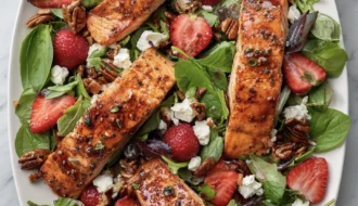 strawberry salmon salad 7