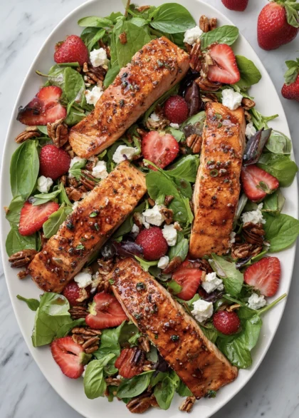 strawberry salmon salad 7