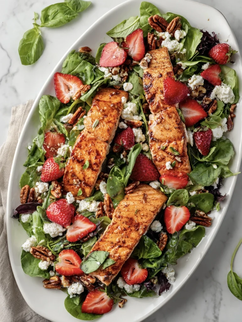 strawberry salmon salad 8