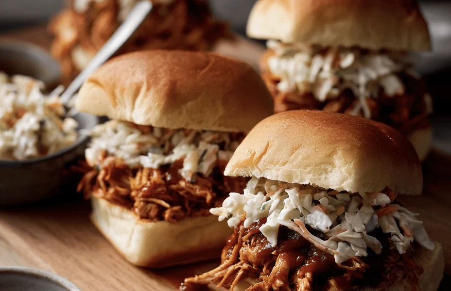 Crockpot BBQ Pulled Chicken Thighs for Easy Crowd-Feeding 1 BBQ Pulled Chicken Thighs 28
