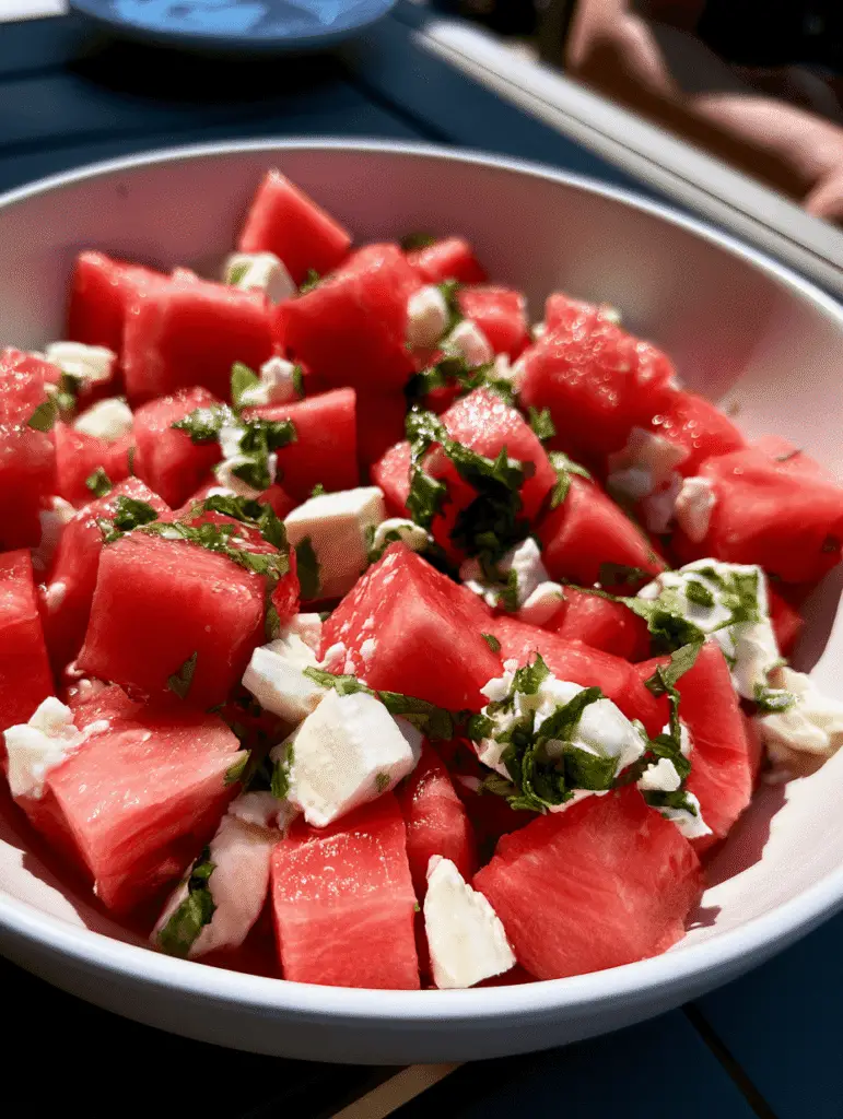 watermelon feta salad 14