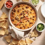 queso cottage cheese with beef dip 3