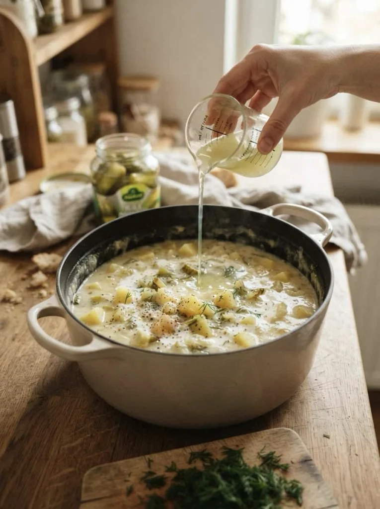 Dill Pickle Soup That Actually Tastes Like Pickles 3 dill pickle spoup 2