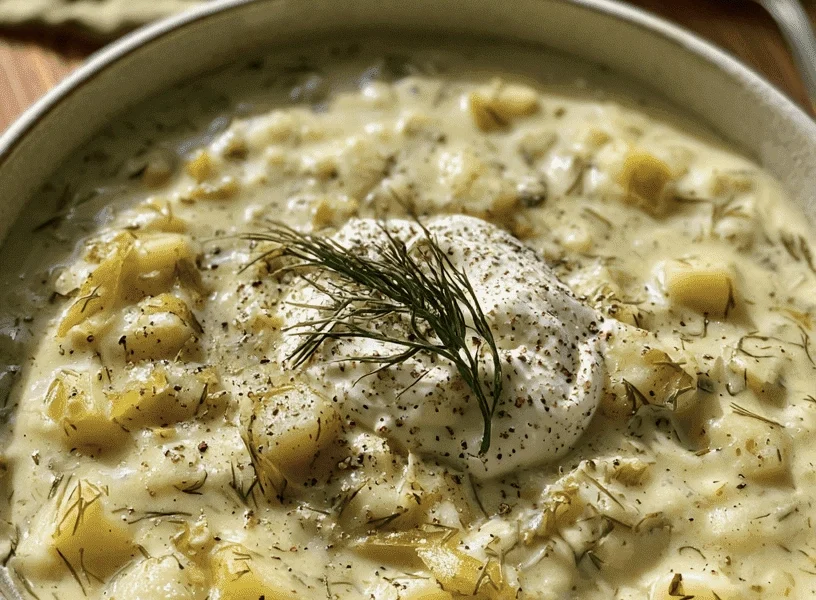 Dill Pickle Soup That Actually Tastes Like Pickles 1 dill pickle spoup 6