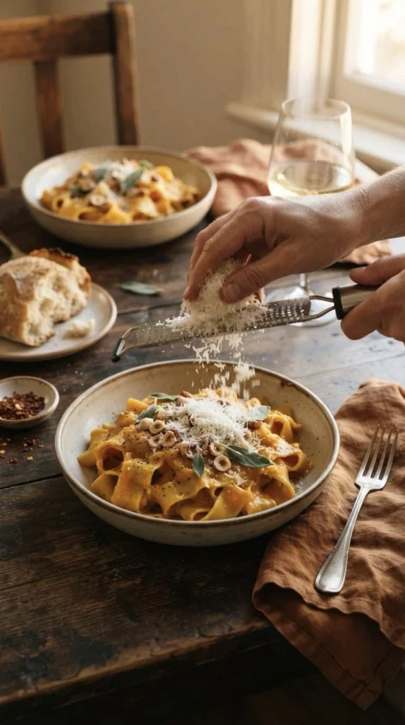 Ridiculously Easy Creamy Pumpkin Pasta, No Roasting 4 easy pumpkin pasta 3