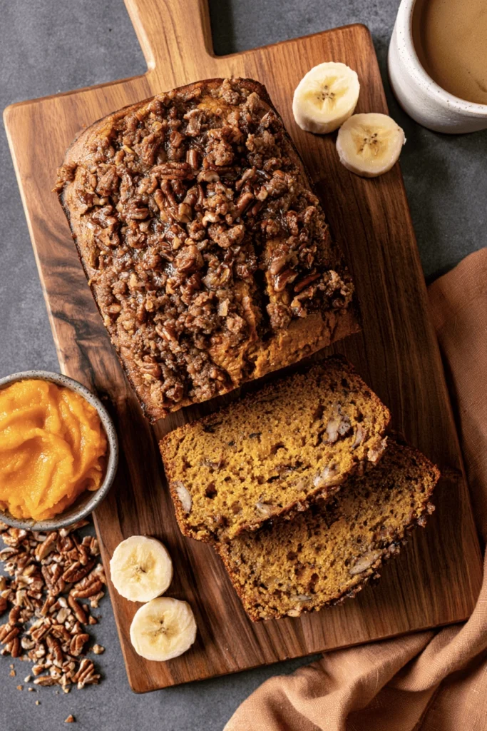 pumpkin banana bread 4