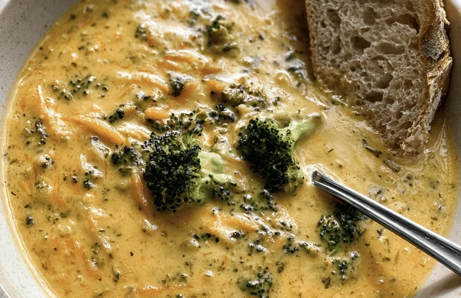 Loaded Broccoli Cheddar Soup for Cheese Lovers 1 broccoli cheddar soup 8