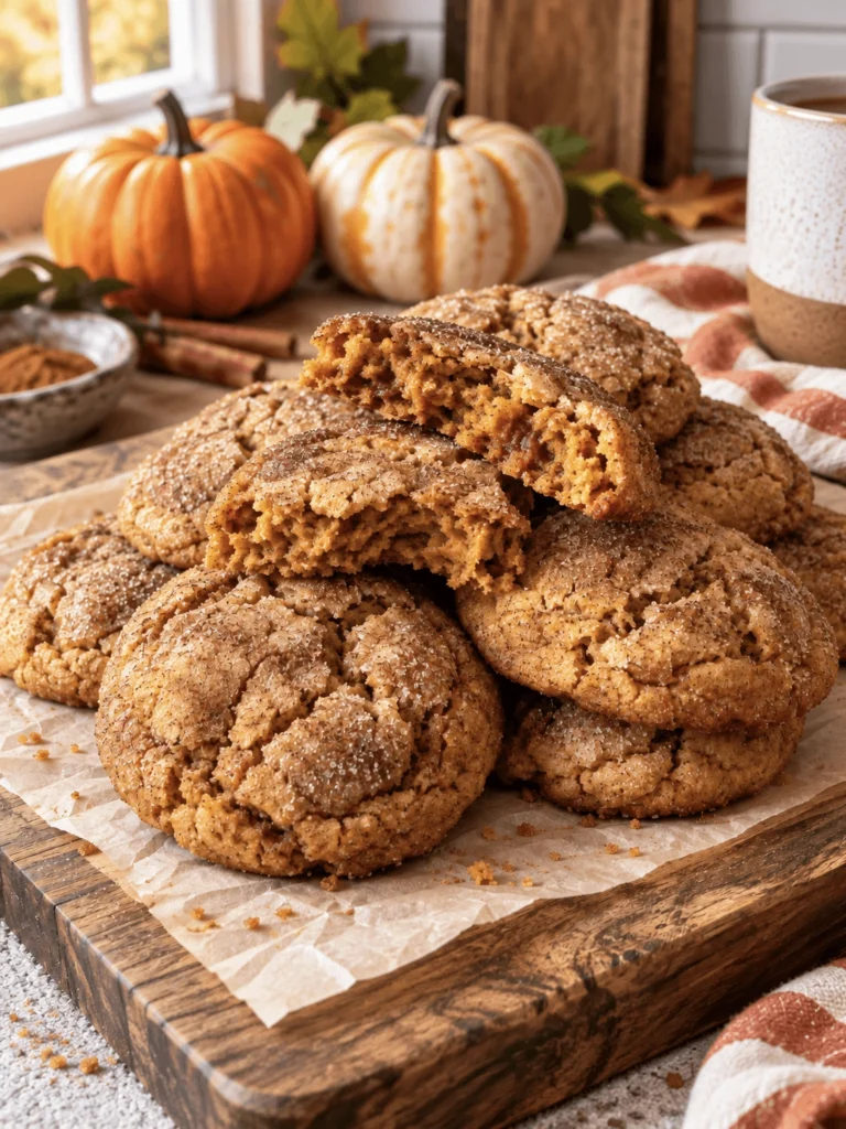 Brown Butter Pumpkin Snickerdoodle Cookies (Soft and Chewy) 2 pumpkin snickerdoodle 25