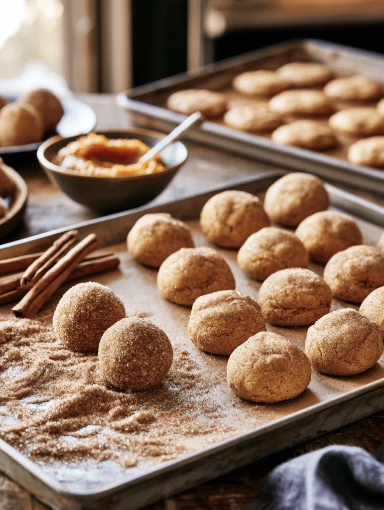 Brown Butter Pumpkin Snickerdoodle Cookies (Soft and Chewy) 3 pumpkin snickerdoodle 5